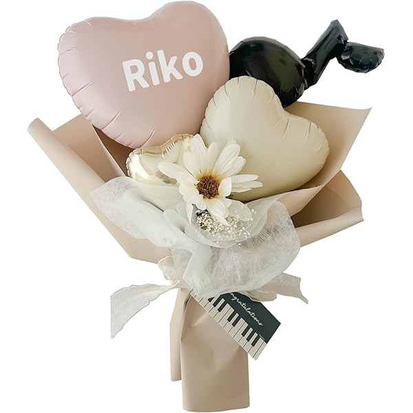 Amazon.co.jp: キャンディバルーンブーケ 音符 ゴールド 手持ちS